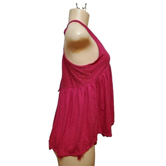 Ana Sleeveless  Medium Pink Cotton Modal Blend - Picture 2 of 6